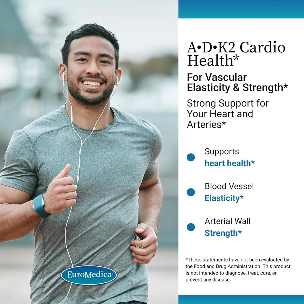 EuroMedica A-D3-K2 Cardio Health - 60 Softgels - image 3