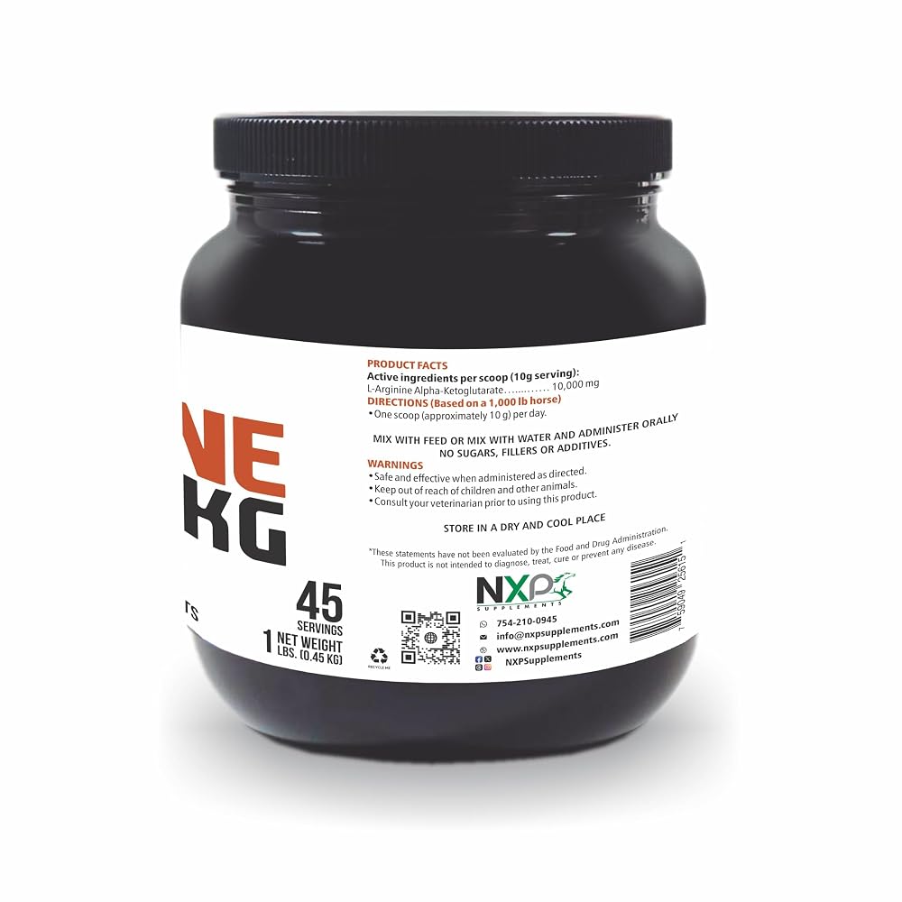 NXP Supplements L-Arginine AKG Powder for Horses - 1 lb - image 2