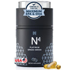 HPN N(4) Omega-3 3000 mg EPA/DHA for Joint & Brain - 60 Softgels