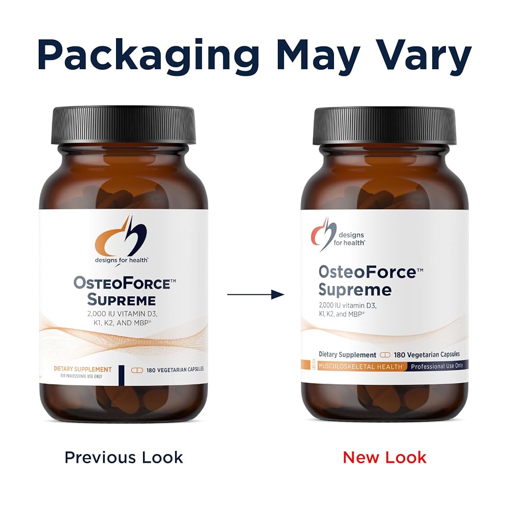 Designs for Health OsteoForce Supreme Bone Support - 180 Capsules - image 4