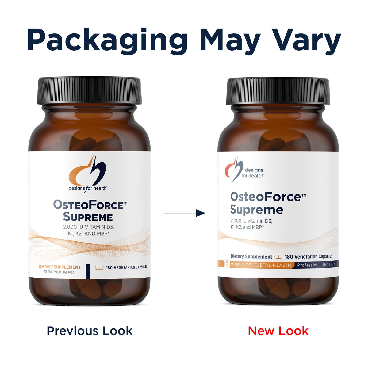 Designs for Health OsteoForce Supreme Bone Support - 180 Capsules - image 4