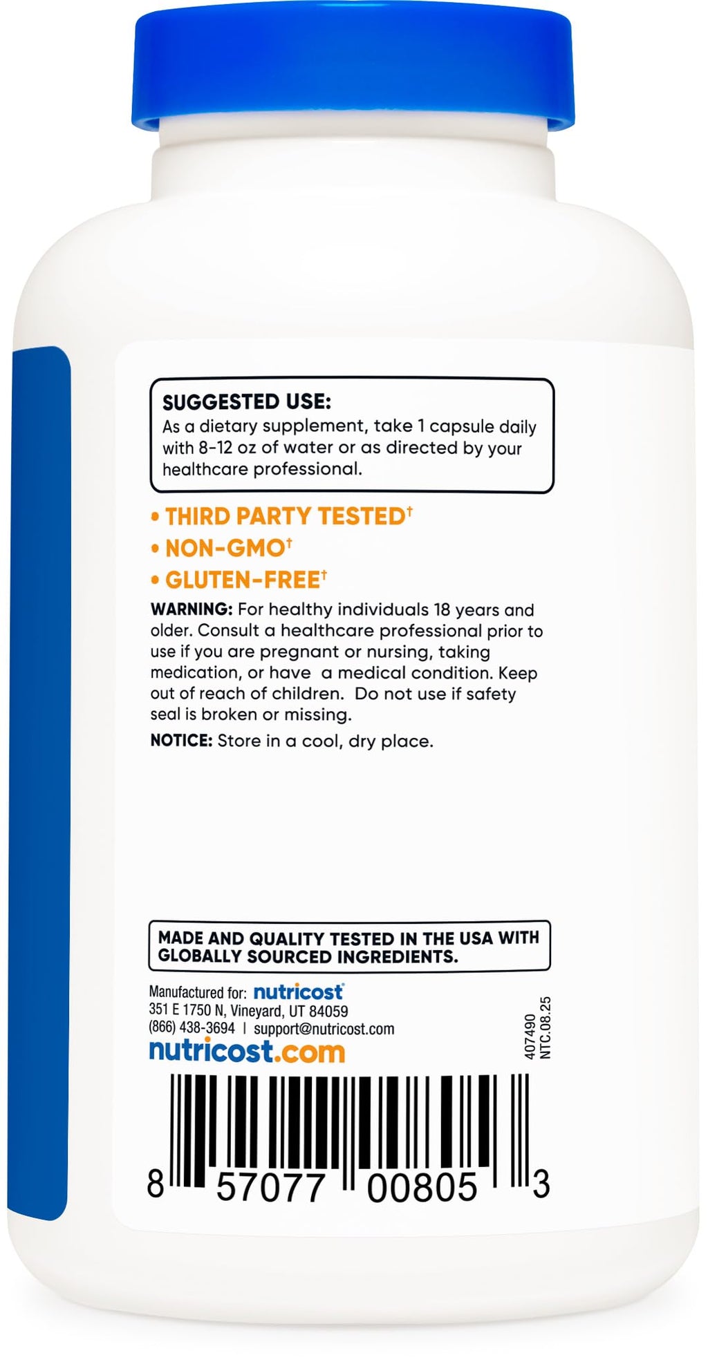 Nutricost Magnesium Oxide 210mg - 240 Capsules - image 4