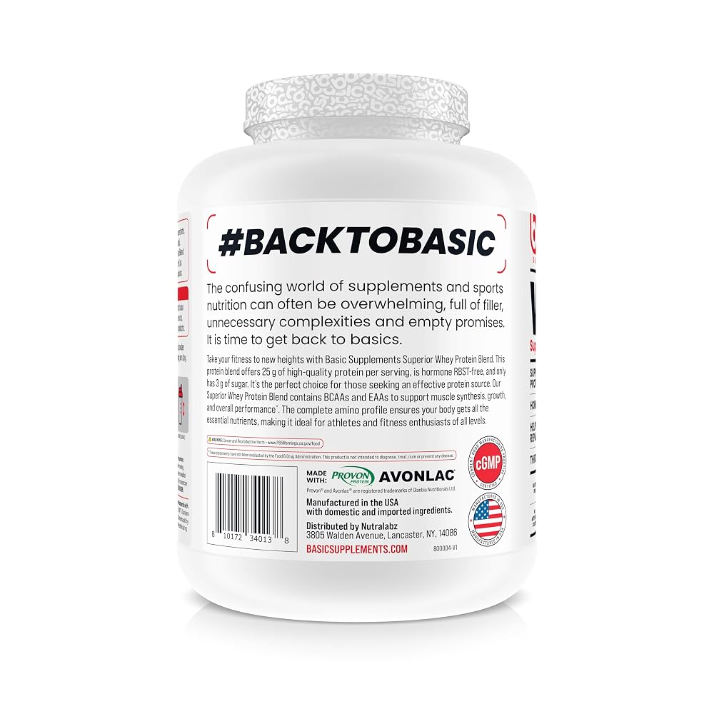 BASIC SUPPLEMENTS Whey Protein Powder