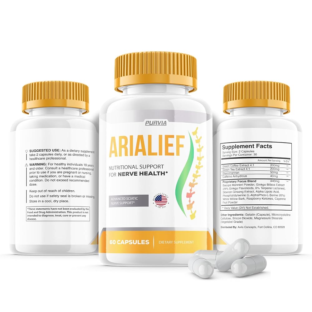 Purvia Arialief Advanced Strength Nutritional Support - 300 Capsules - image 4
