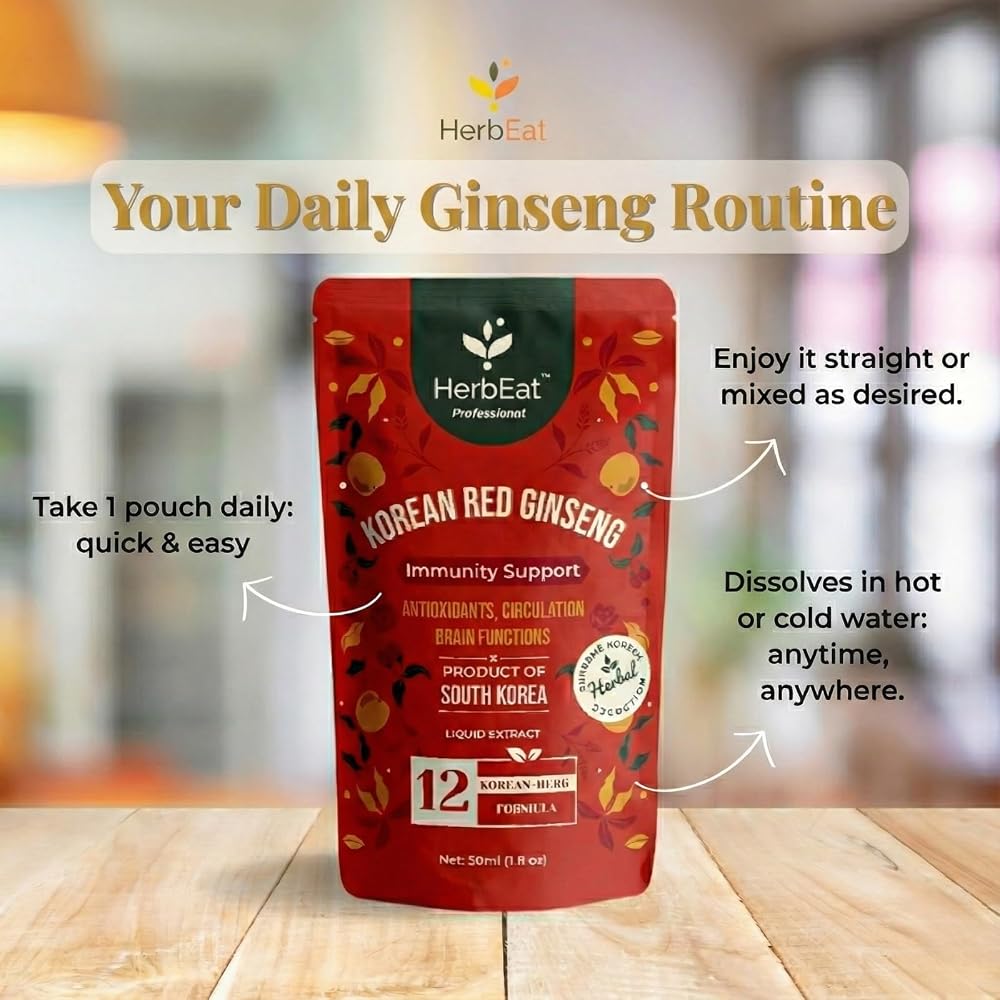 HERBEAT Korean Red Ginseng Prime Extract with 11mg Ginsenosides
