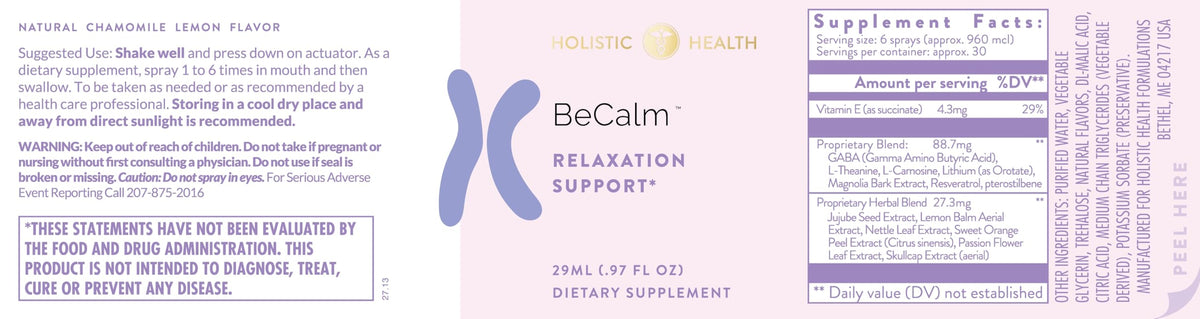 Holistic Health BeCalm Spray for Stress Relief - 29 ML - image 4