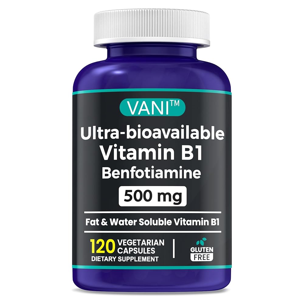 VANI 2 in 1 Enhanced Formula: Vitamin B1 with Benfotiamine 500mg