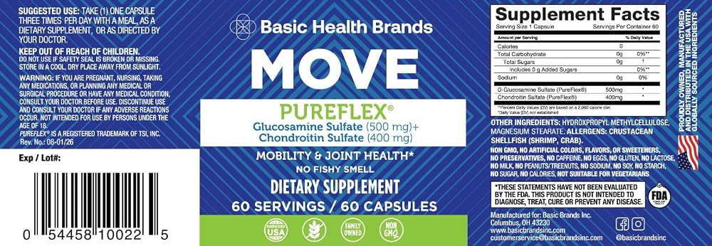 Basic Brands - Move Pureflex Glucosamine Chondroitin