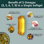 Pure Nutrition Vegan Omega 3-5-6-7-9 - 120 Softgels - image 3