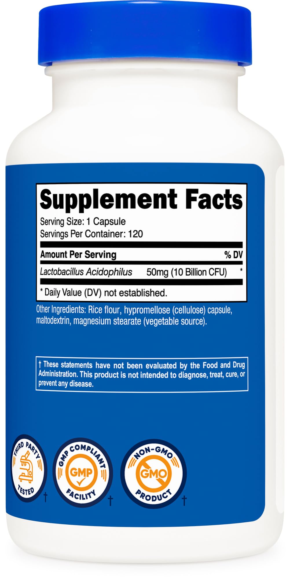 Nutricost Lactobacillus Acidophilus 10 Billion CFU