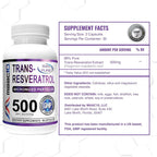 MAAC10 Trans Resveratrol 500mg - 60 Capsules - image 4