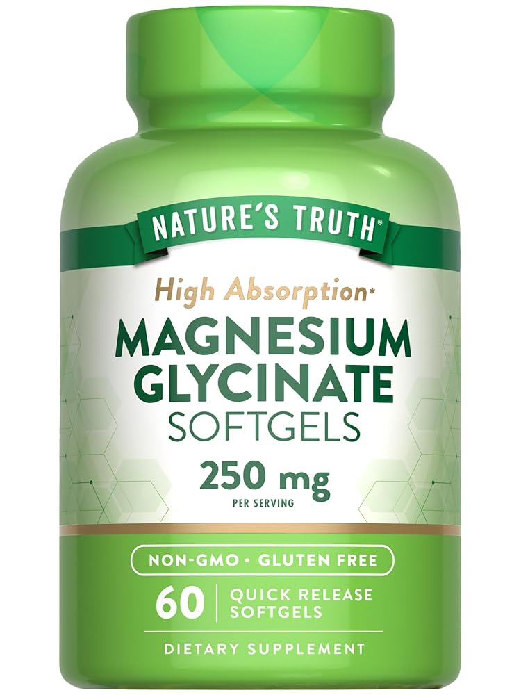 Nature's Truth Magnesium Glycinate 250mg - 60 Softgels