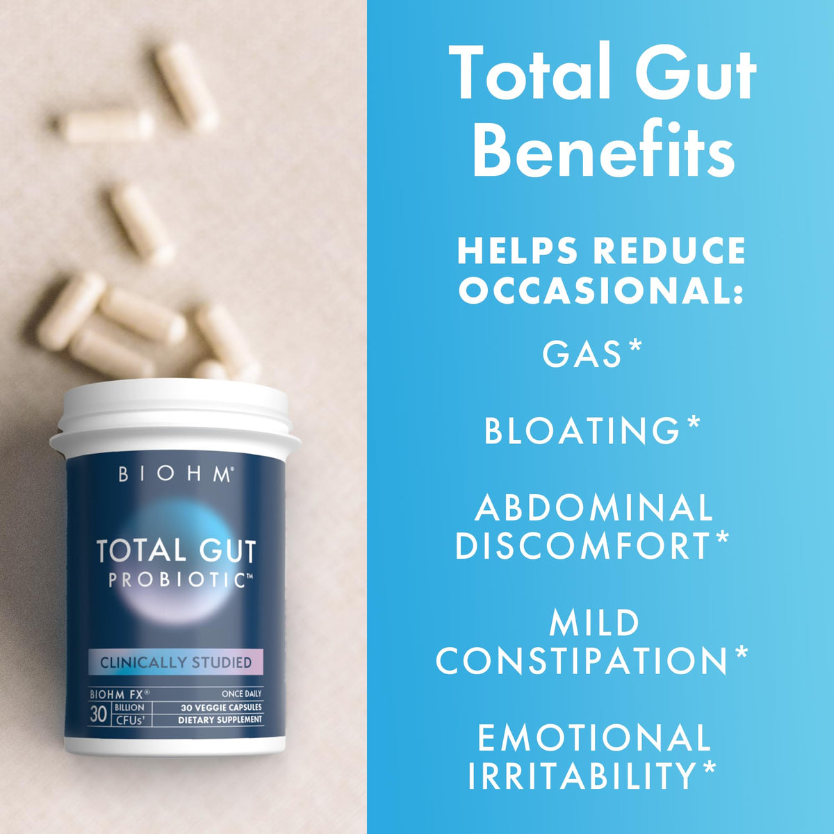 BIOHM Total Probiotic 30 Billion CFU - 30 Capsules - image 5