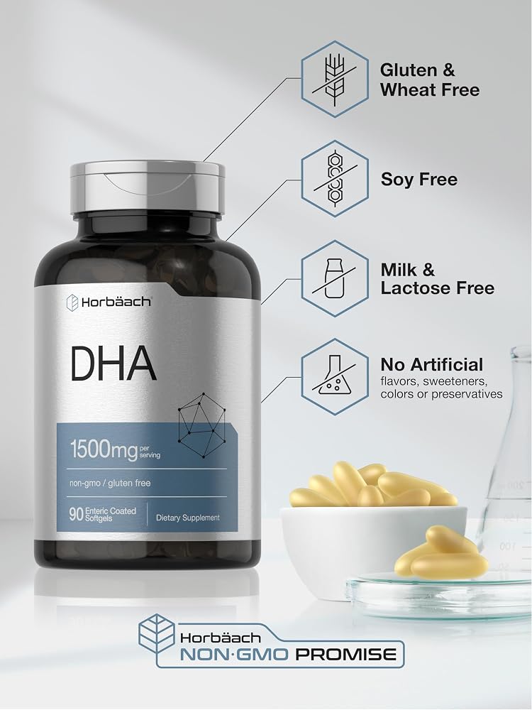 Horbäach DHA Supplement 1500mg Omega-3 - 90 Softgels - image 5