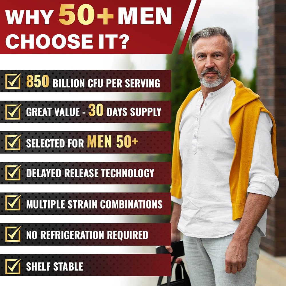 Zanleuds Probiotics for Men for Gut & Digestive Health