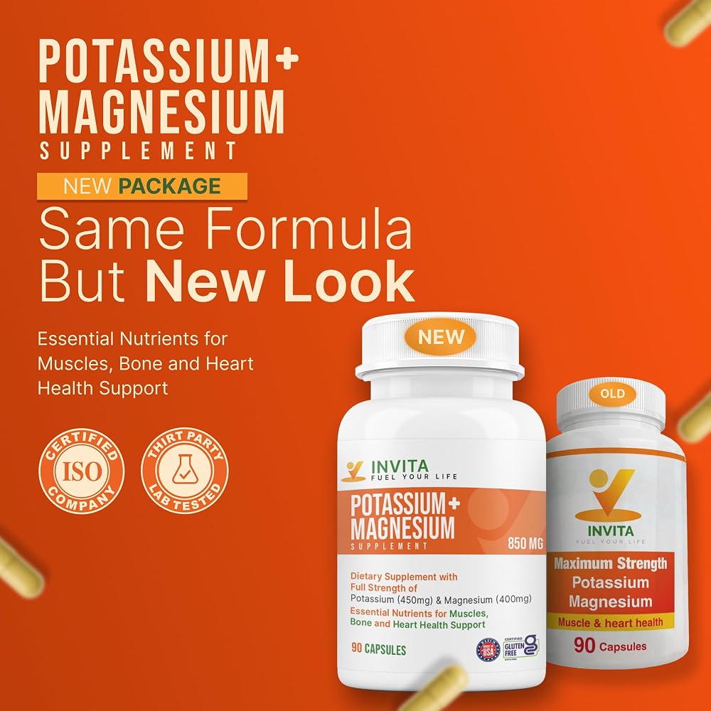 INVITA Potassium Magnesium Complex - 90 Capsules - image 2