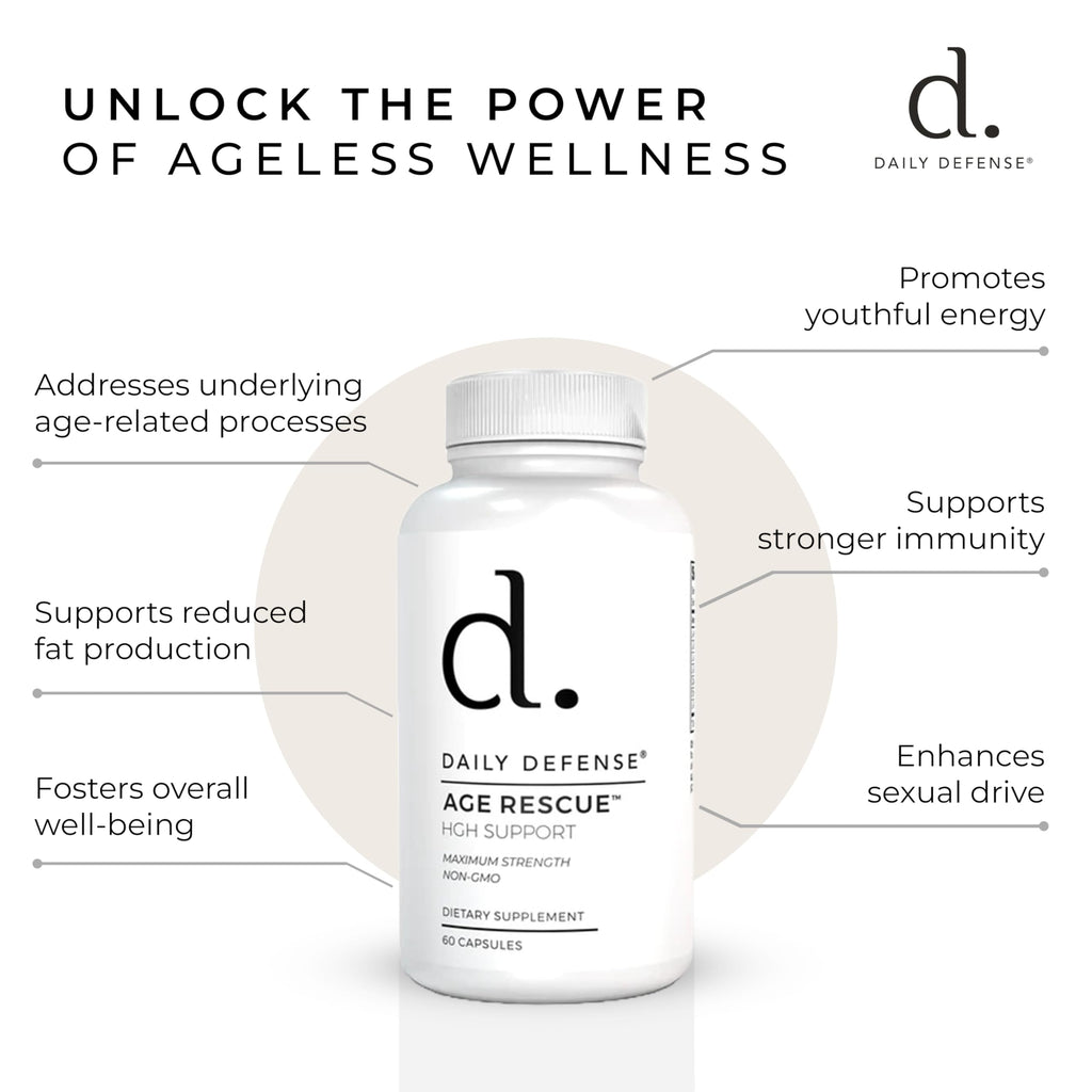 Daily Defense Age Rescue Anti Aging Amino Acids - 60 Capsules - image 5
