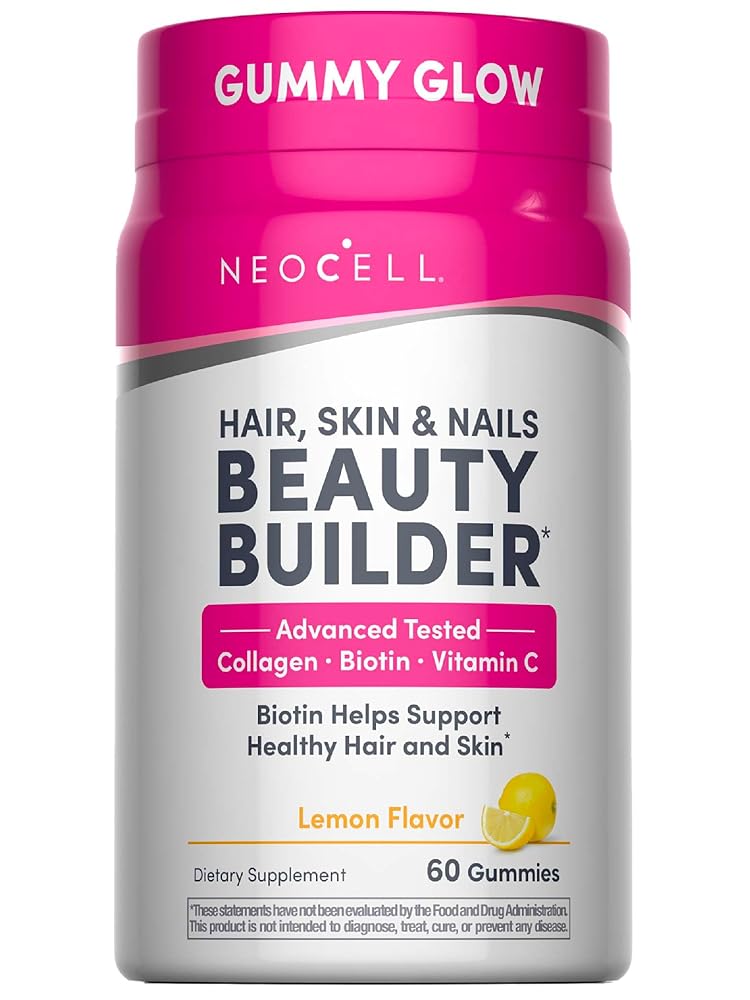 NeoCell Hair Skin and Nails Gummies with Collagen - 60 Count