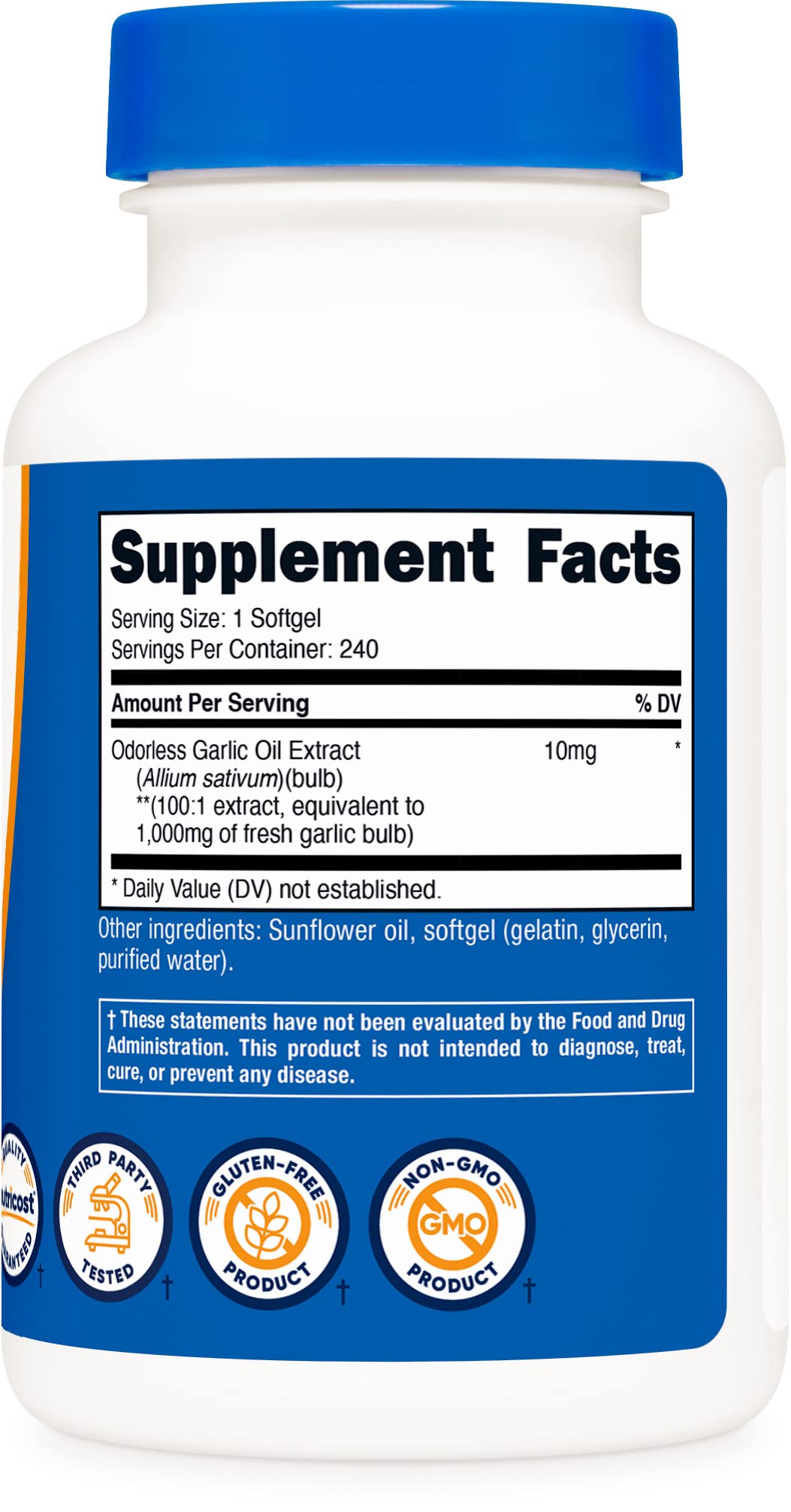 Nutricost Garlic 1000mg