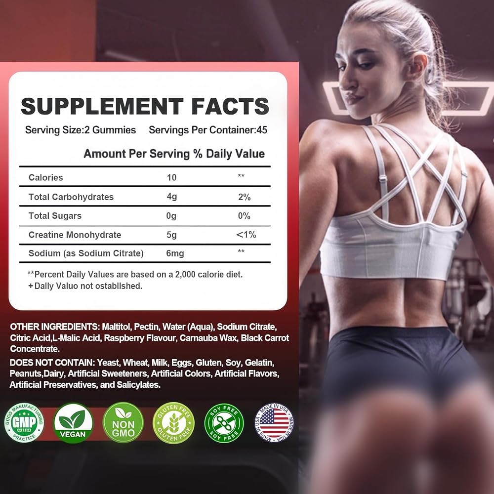 Vitkeepx Creatine Monohydrate Gummies Infused with 5g Creatine