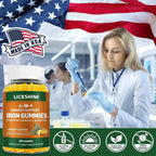 lickshine Iron Supplement Gummies 100MG - 120 Count - image 6