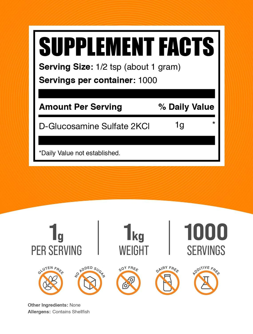 BulkSupplements.com Glucosamine Sulfate Powder