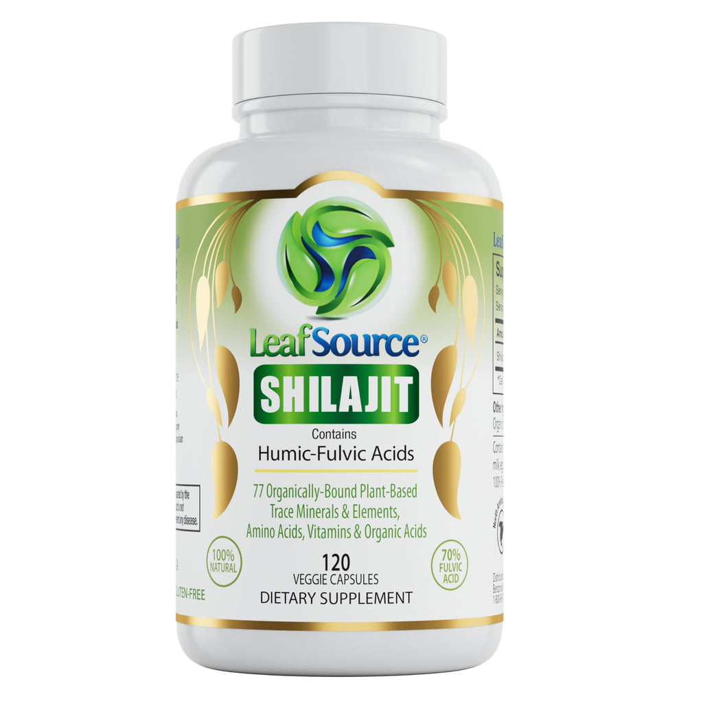 LEAFSOURCE Shilajit with Humic & Fulvic Acid - 120 Capsules