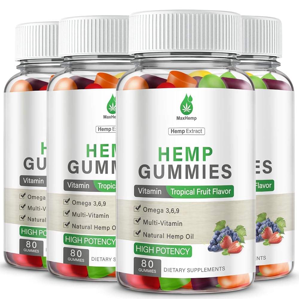 MaxHemp Organic Hemp Gummies Extra Strength - 320 Count