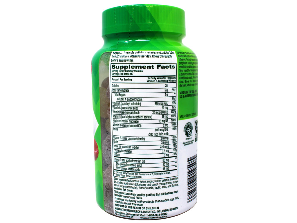 Vitafusion Prenatal DHA & Folic Acid Gummy Vitamins - 180 Gummies - image 3