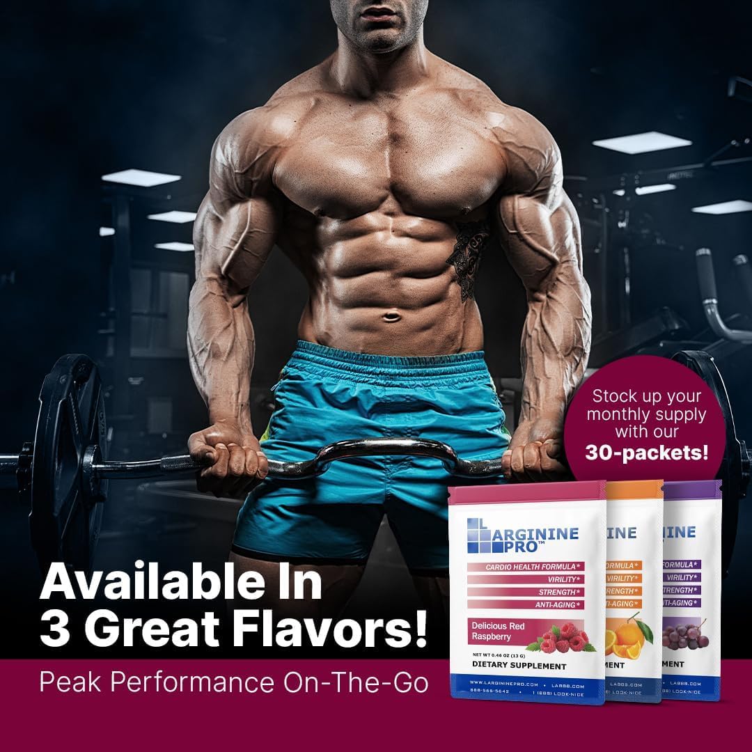 L-Arginine Pro 5,500mg L-Arginine Powder Drink Mix - 60 Packets - image 5