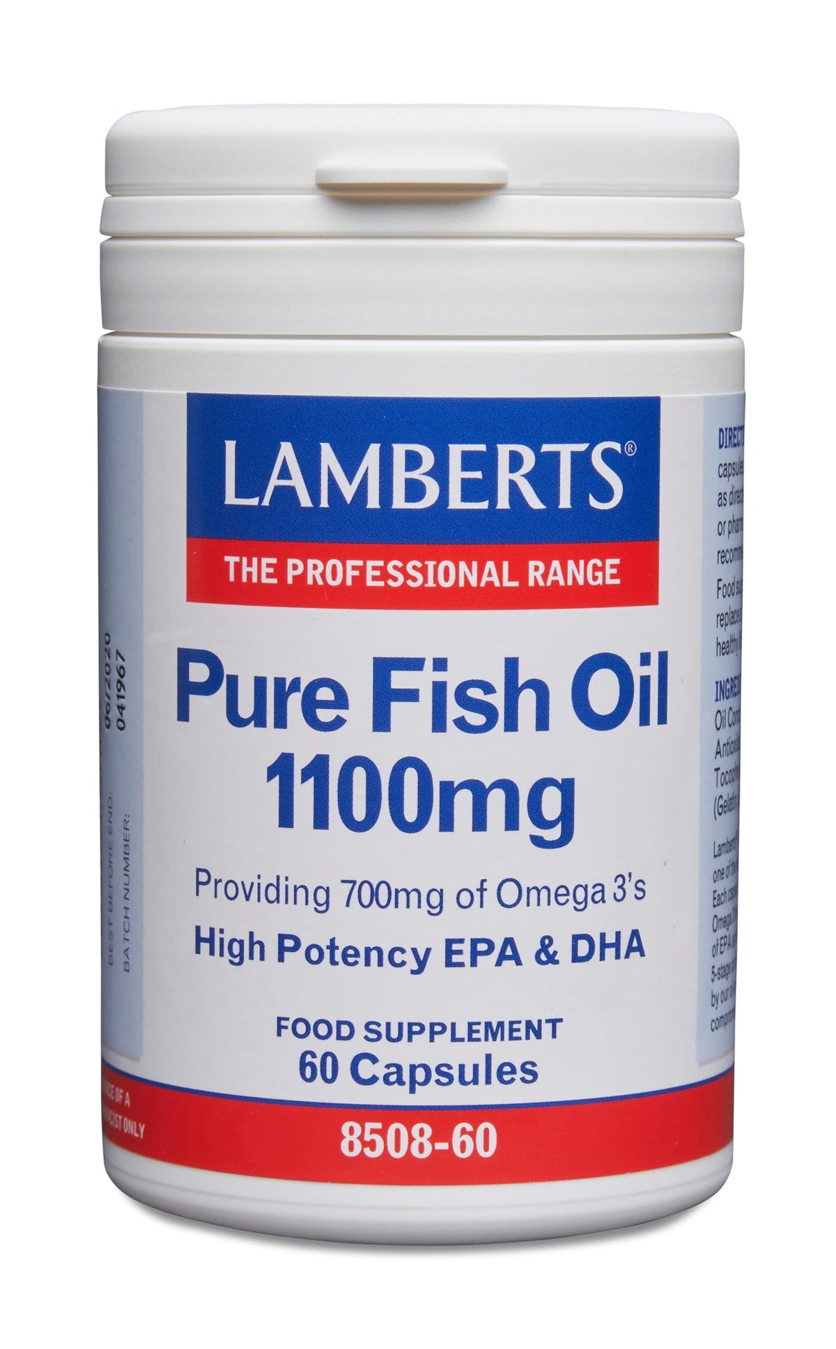Lamberts Pure Fish Oil - 60 Capsules