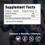 Laicuherb Magnesium 500 mg Bone and Muscle Support - 60 Vegetarian Capsules - image 7