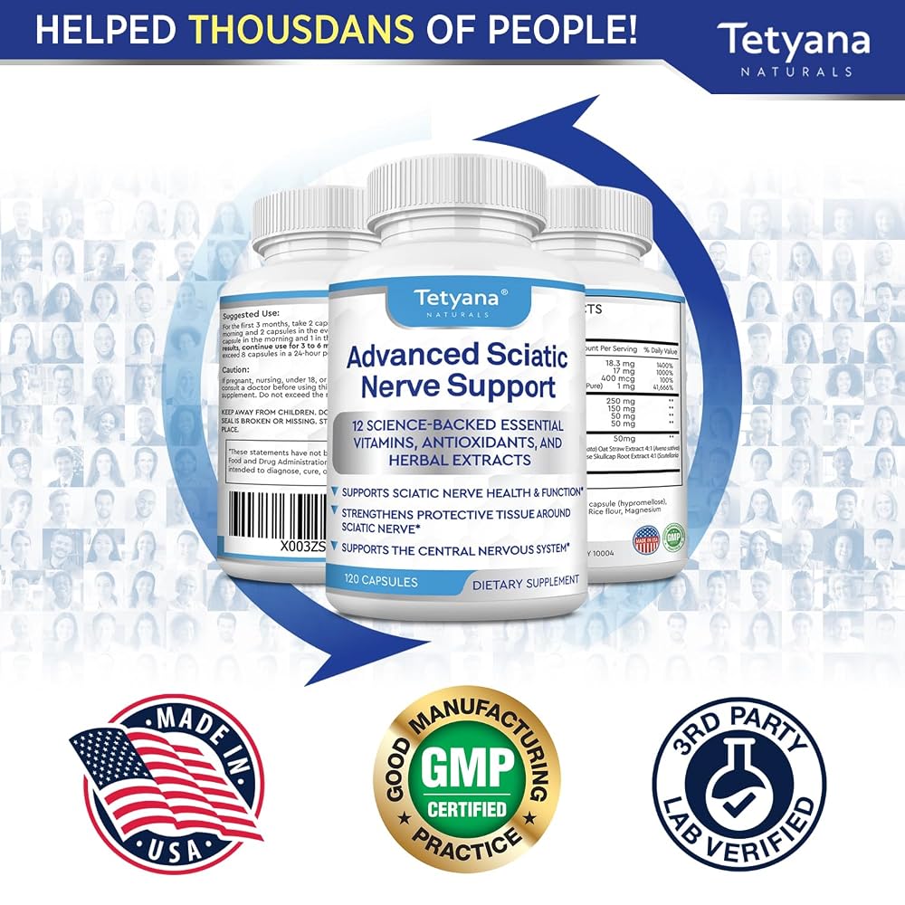 Tetyana naturals Sciatic Nerve Support Relief Supplement: Alpha