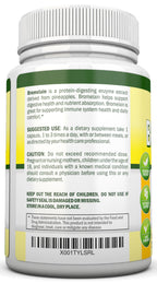 NutriONN Bromelain 500mg Enzyme Extract - 120 Vegetarian Capsules - image 3