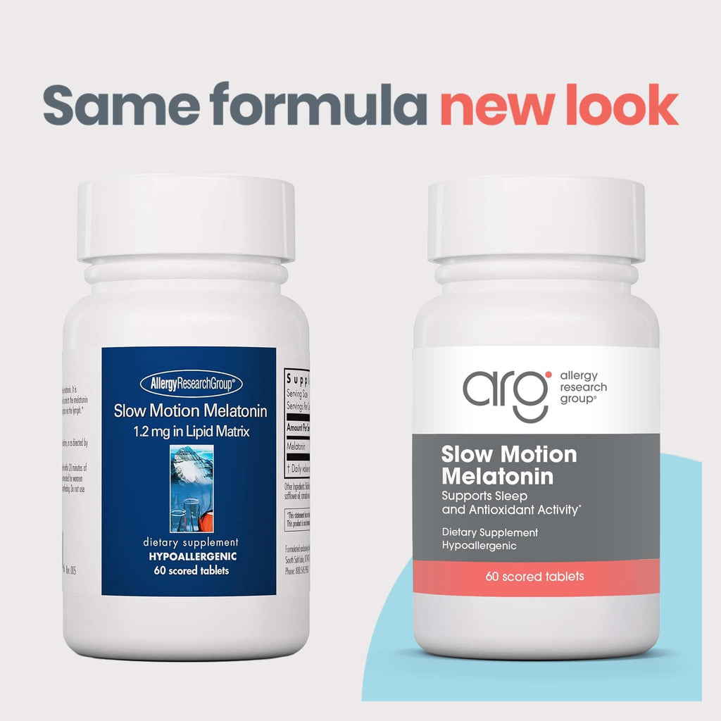 Allergy Research Group Slow Motion Melatonin 1.2 mg Sleep Formula - 60 Tablets - image 3