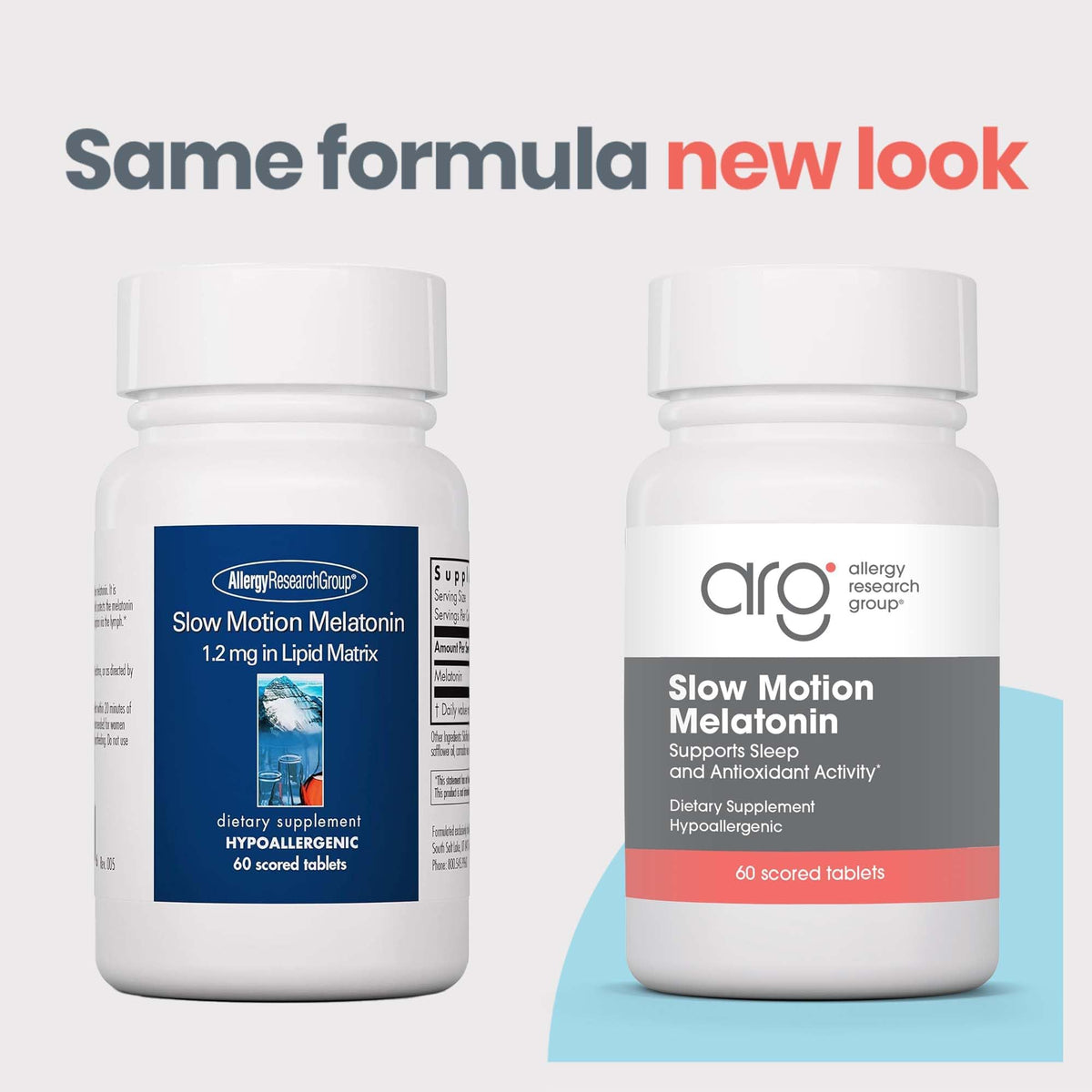 Allergy Research Group Slow Motion Melatonin 1.2 mg Sleep Formula - 60 Tablets - image 3