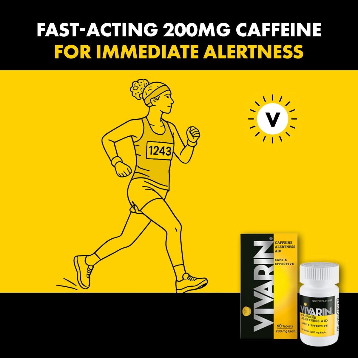 Vivarin Caffeine Pills 200mg Energy Supplement - 60 Tablets - image 3