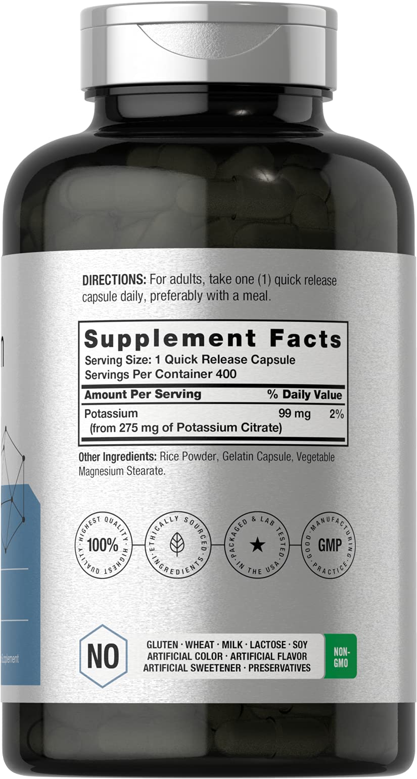 Horbäach Potassium Citrate 275 mg - 400 Capsules - image 2
