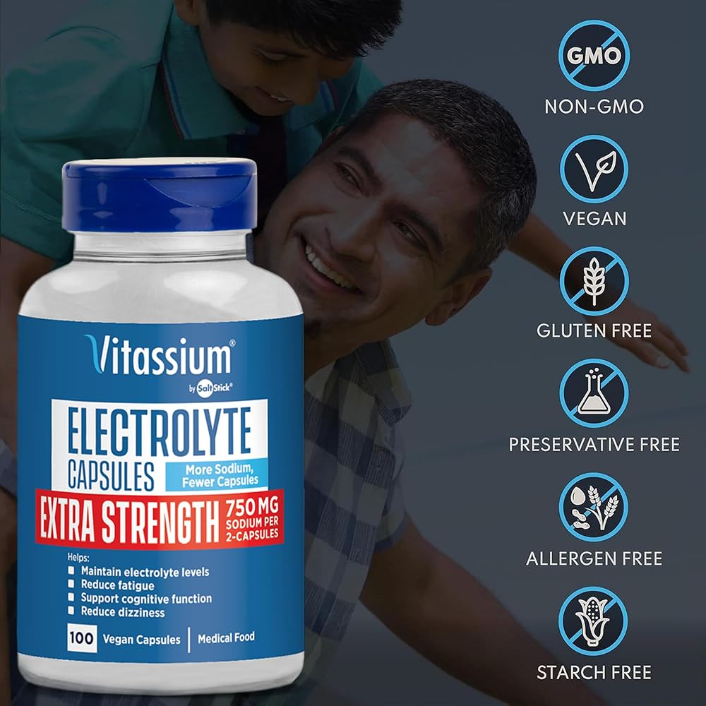 Vitassium Electrolyte Capsules - Electrolytes for Dietary Management
