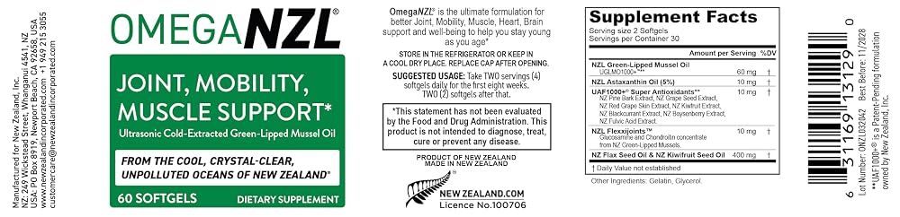 OMEGANZL Original Omega-3 Joint Support Supplement - 60 Softgels - image 2