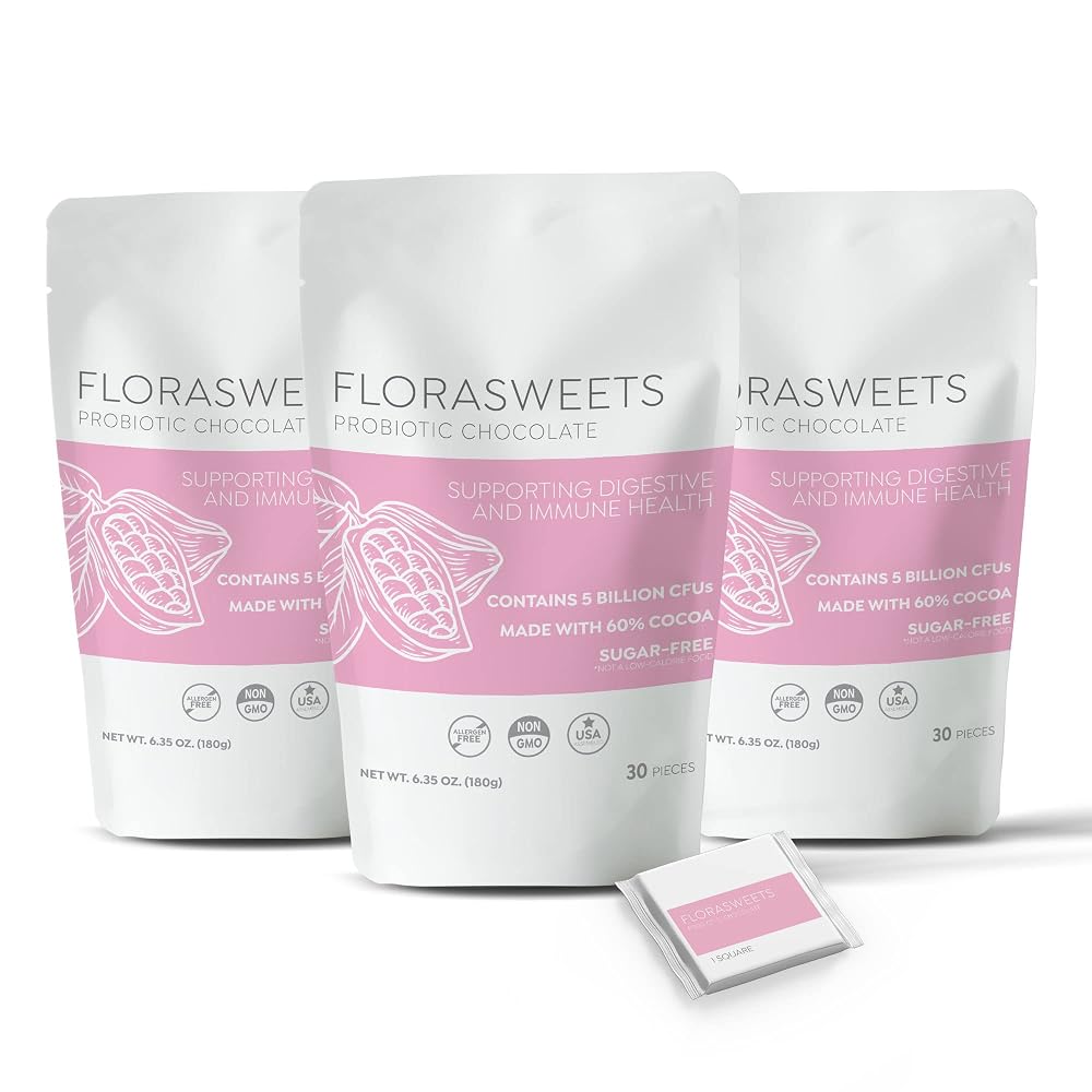 Revival Point Florasweets Probiotic Chocolates Sugar-Free - 90 Squares