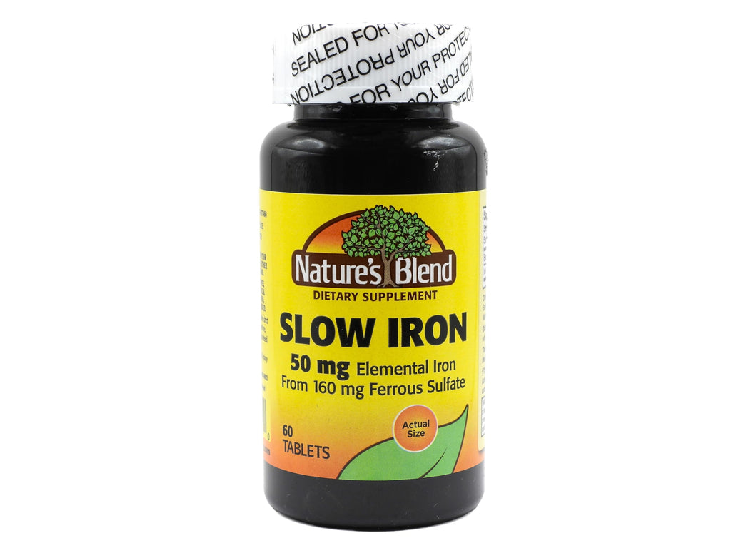 Nature's Blend Slow Iron 50 mg - 60 Tablets