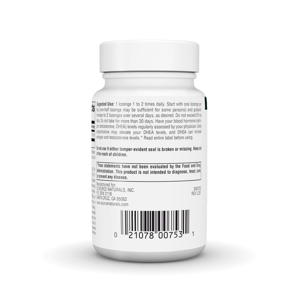 Source Naturals Pregnenolone 25mg - 120 Lozenges - image 4