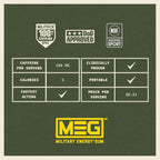 MEG Military Energy Gum Spearmint 100mg Caffeine - 24 Pack - image 5