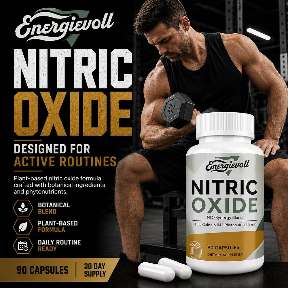 Energievoll Nitric Oxide Supplement for Men - 90 Capsules - image 3