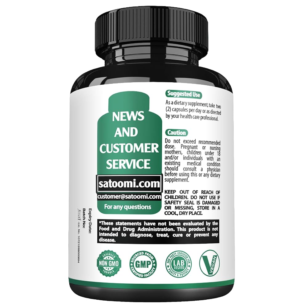 Satoomi - Cortisol Supplement & Magnesium Glycinate - 60 90 150