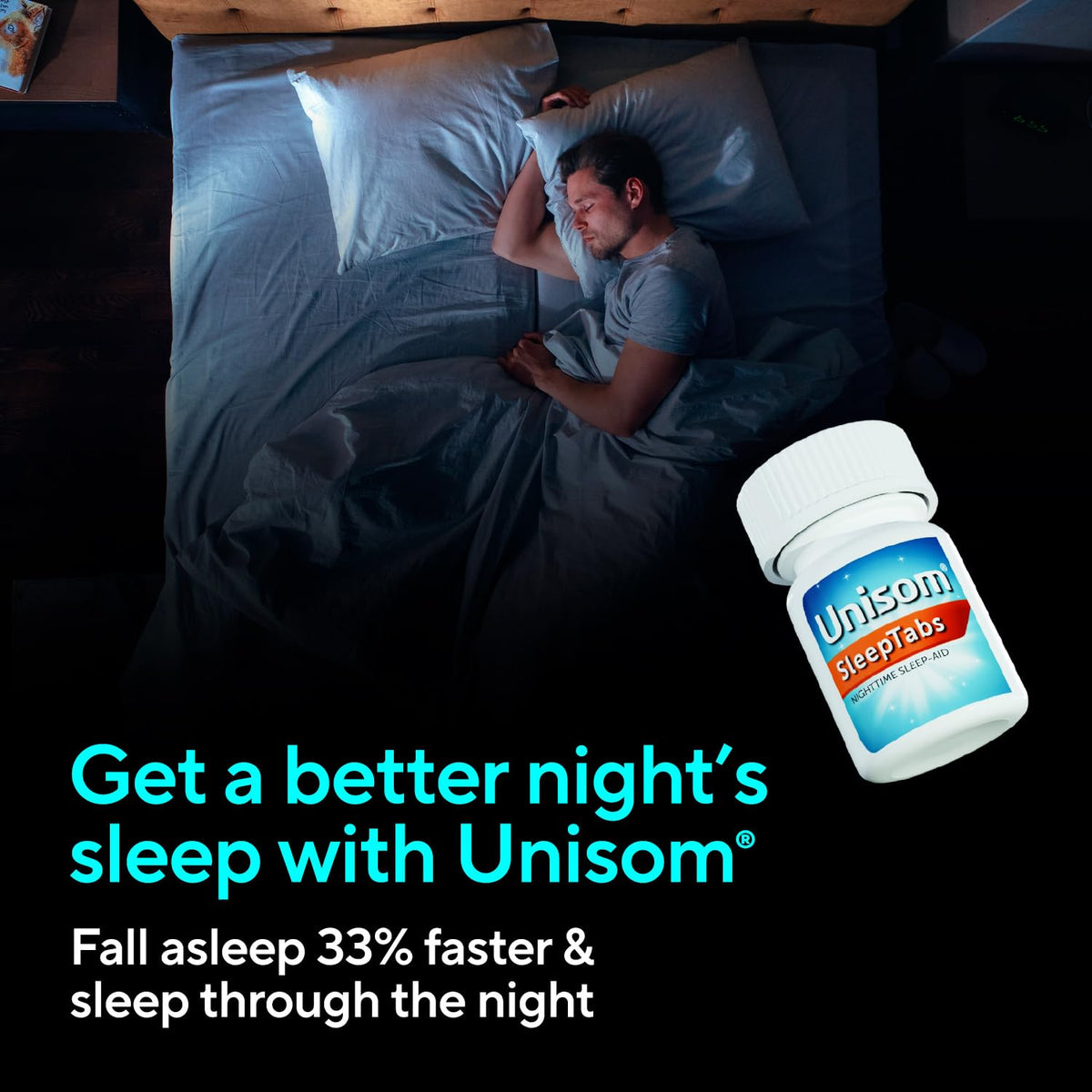 Unisom SleepTabs Nighttime Sleep Aid Doxylamine - 32 Tablets - image 3