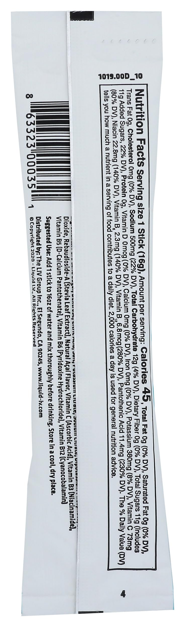 Liquid I.V. Acai Berry Hydration Drink Mix - 1 Packet - image 2