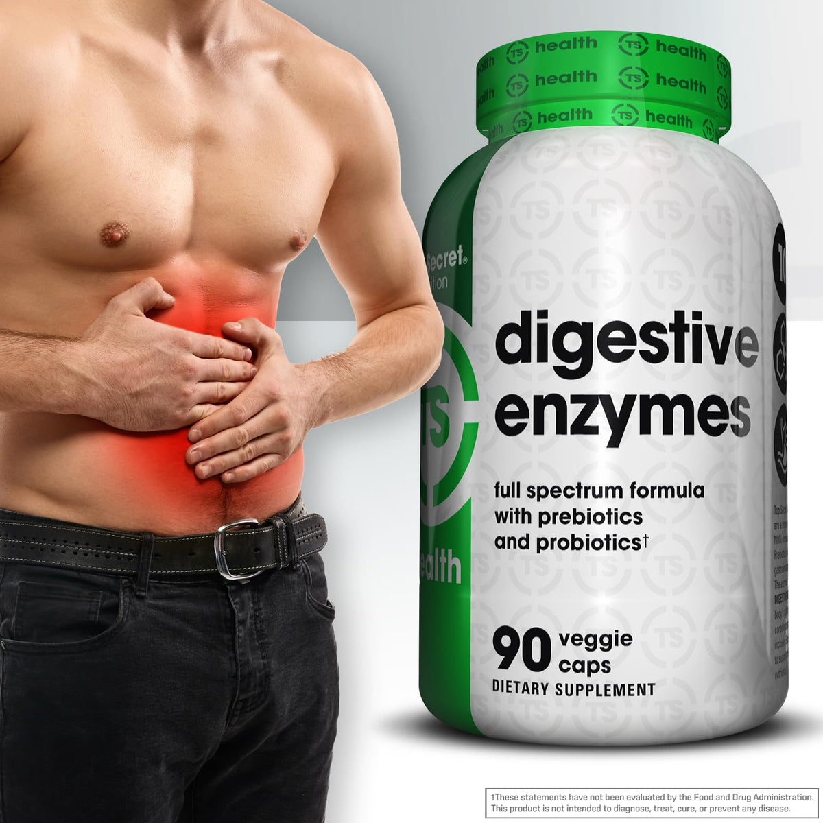 Top Secret Nutrition Digestive Enzymes Capsules - 90 Capsules - image 4