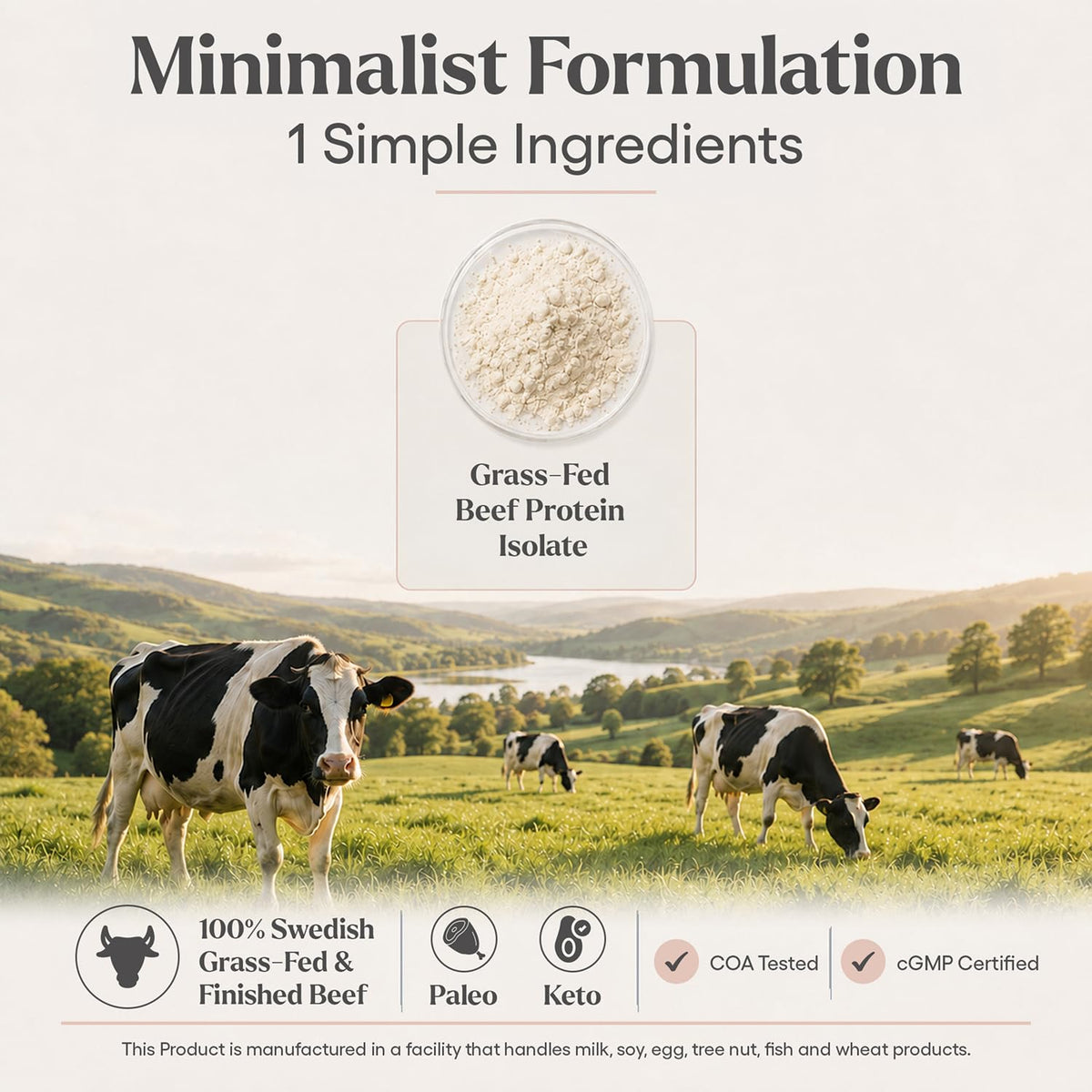 Be Well by Kelly Grass-Fed Beef Protein Powder - Swedish Grass-Fed